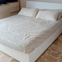 Letto contenitore matrimoniale con materasso
