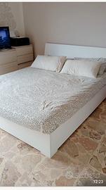 Letto contenitore matrimoniale con materasso