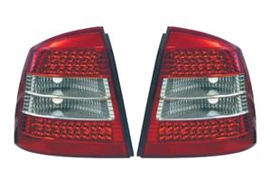 FANALI A LED OPEL ASTRA G 2P 4P 97-04 ROSSO AFFUMI