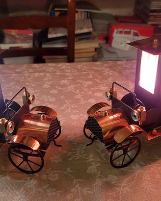 N.2 Lampade vintage a forma di carrozza