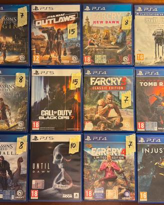 Videogiochi per PlayStation 4/5 “COME NUOVI”