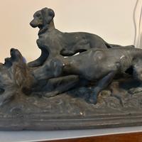 Statua di bronzo “ Caccia alla Pernice