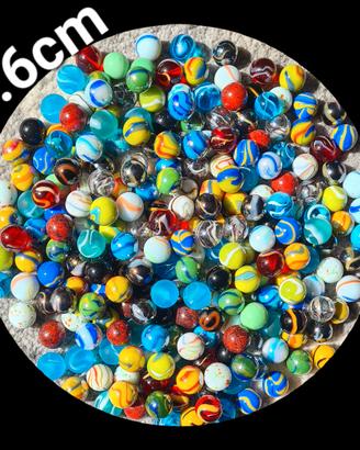 25 biglie di vetro 1.6cm vintage anni 70 80 90 