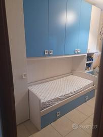 Cameretta 259 cm h, 300 cm lung, 60 cm profonda