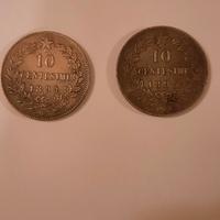 10 centesimi 1894 e 1893