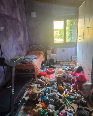 Cameretta completa, giochi, peluches, palestra 