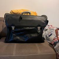 Borsa da viaggio uomo in pelle nera