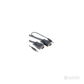 NILOX Cavo Vga con Audio M/M 15 mt colore grigio