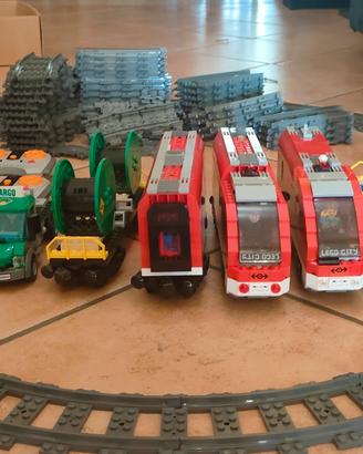 Treno city e treno merci lego