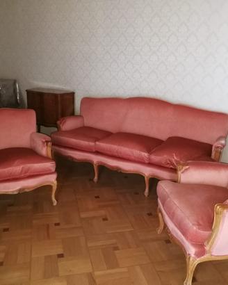 Salotto anni '60 in velluto