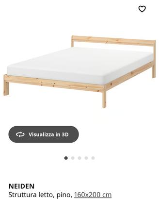 Letto con base a doghe