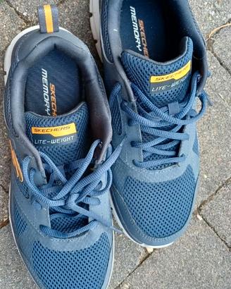 Skechers Memory Foam Lite-Weight uomo n. 43 blu