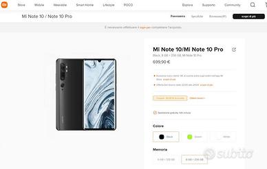 XIAOMI Mi Note 10 Pro Black, 8 GB RAM + 256 GB