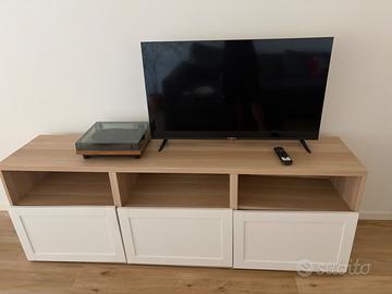 Mobile TV Ikea rovere e bianco