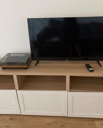 Mobile TV Ikea rovere e bianco