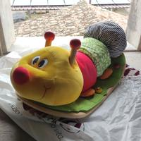 Bruco a dondolo legno