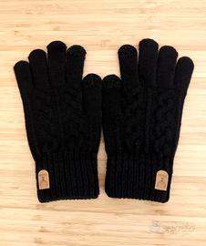 Guanti invernali in maglia trecciata