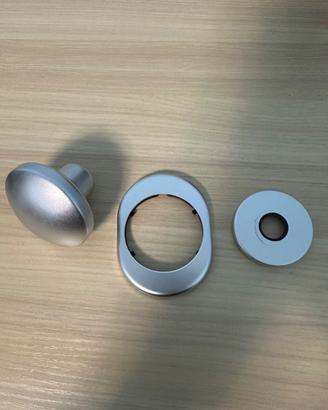 Kit Pomolo Pomello + Rosette cromo argento