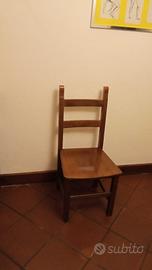 sedie in legno massello