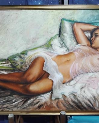 Quadro con figura femminile-Gennaro Martella 1979