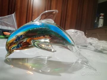 Delfino in vetro di Murano