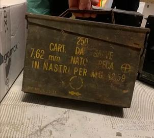 Valigetta porta proiettili militare vintage