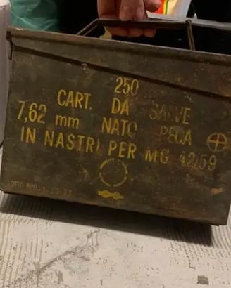 Valigetta porta proiettili militare vintage