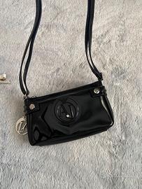 Borsetta in vernice nera  lucida Armani Jeans