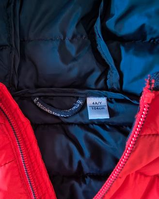 piumino mezza stagione rosso bambina