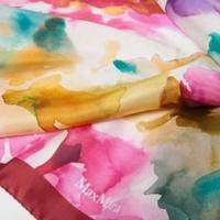 Foulard Max Mara seta stampata peonia