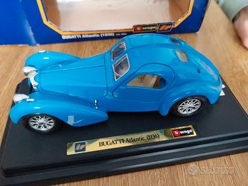 Modellino Auto Bugatti 1936 blu