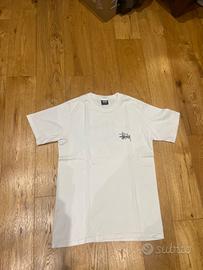 T shirt stussy originale taglia small bianca