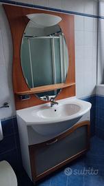 Mobile Bagno Cerasa con specchio, lavabo e rubinet