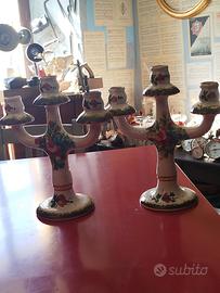 candelabri in ceramica 
