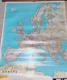 Cartina stradale europa 98x130cm