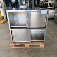 Armadio basso in acciaio inox