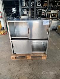 Armadio basso in acciaio inox
