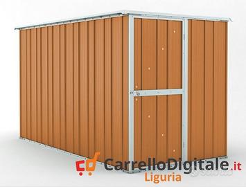 Deposito attrezzi giardino 175x307 legno chiaro