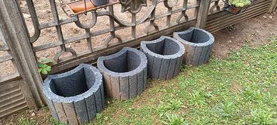 fioriera da esterno in cemento 
