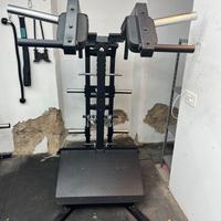 Pendulum Squat - viking press - calf raises