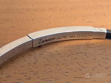 Bracciale uomo Zancan inserti in ORO 750 (18 kt) 