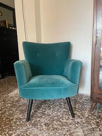 Poltroncina in velluto Maisons du monde