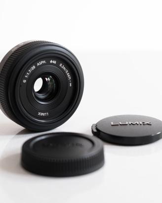 LUMIX G 20mm F1.7 ASPH H-H020 obiettivo +per MFT