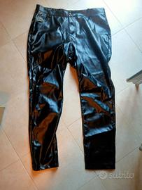 pantaloni uomo in ecopelle taglia 52