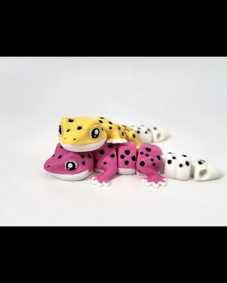 GEKO LEOPARDATO PORTACHIAVE STAMPATO 3D