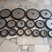 SET dischi ghisa 116kg 50mm pesi olimpico