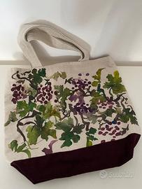 Borsa a mano dipinta a mano