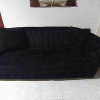 divano nero usato 