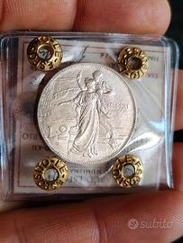 2 LIRE CINQUANTENARIO 1911 SPL+/QFDC ARGENTO
