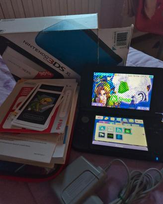 Nintendo 3DS XL Blu/Nera Completa  – Accessori 